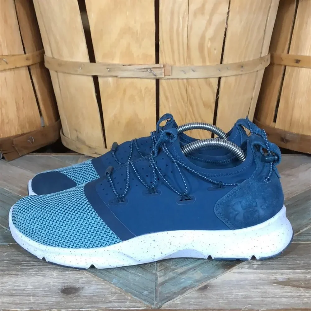 Under Armour Cinch Drift 2 Blue Multi Slip On Drawstring Running Shoes Womens 10